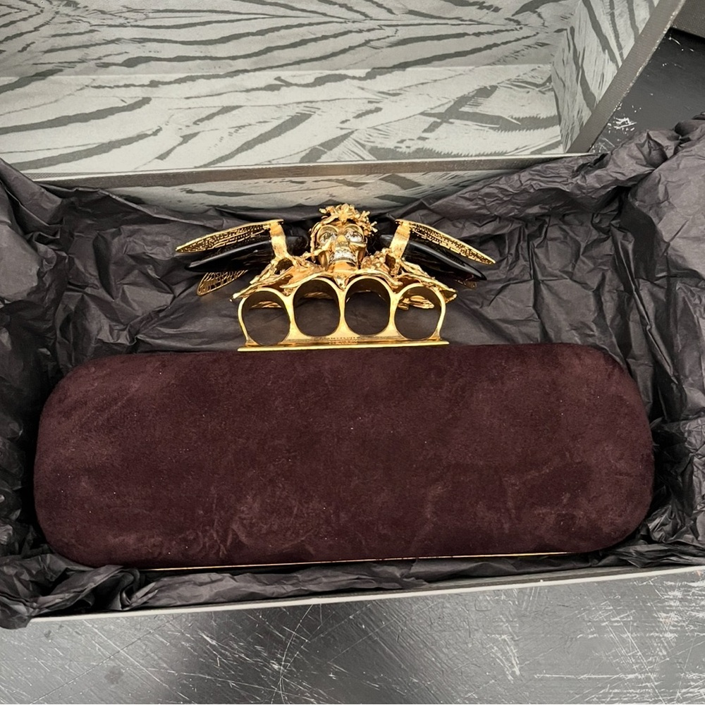 Alexander McQueen Dragonfly Skull Knuckle Clutch - Picture 7 of 11